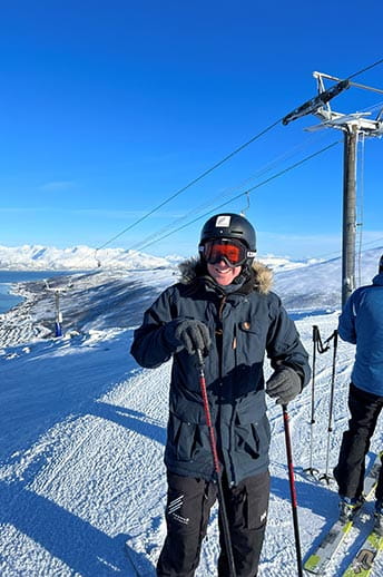 On top of the slopes, ski resort, Tromso.